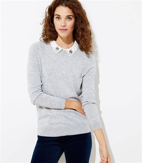 loft collared sweater|loft collared shirt.